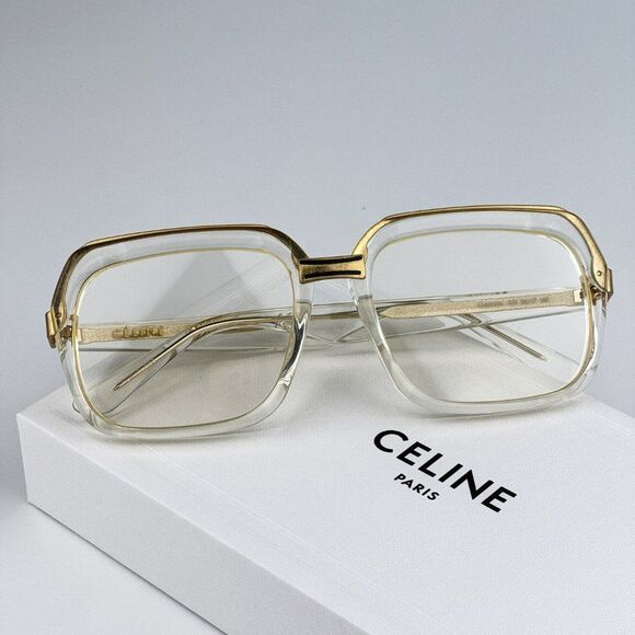NEW Celine CL40050U 022Transparent Square Women Sunglasses CL 40050U